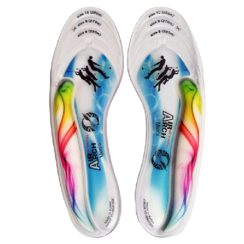 Air Arch Golf Rainbow Shoes Insoles Men Women Orthotic Support Flat Feet Inserts