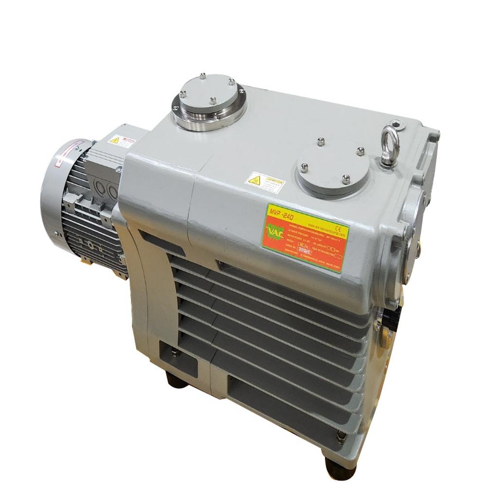 Double stage rotary vane vacuum pump