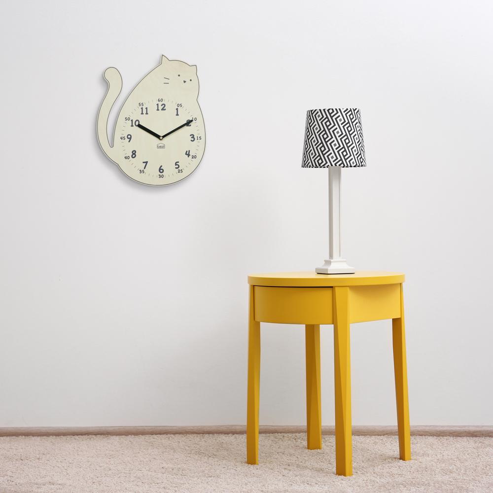 Darling Kitten non-ticking Silent Wall Clock