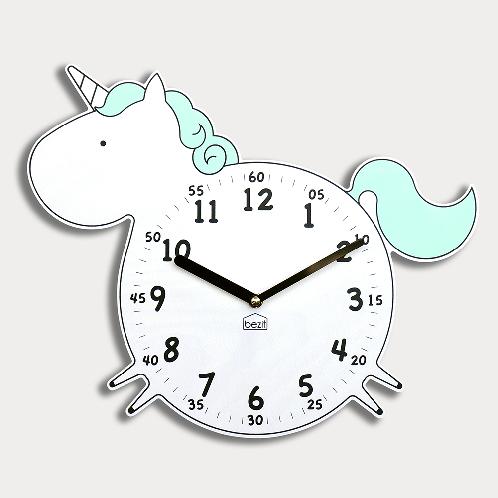 Dream Unicorn non-ticking Silent Wall Clock (mint)
