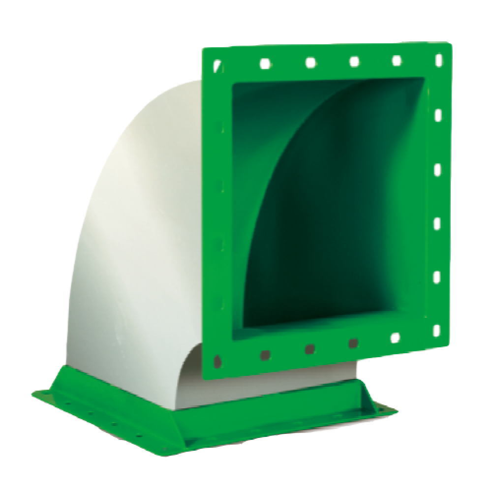 [Semi-con Duct] CPT/ETFE Chemical, Heat, Fire Resistant Coated Duct Pipe & Fittings, Lining FM Appro