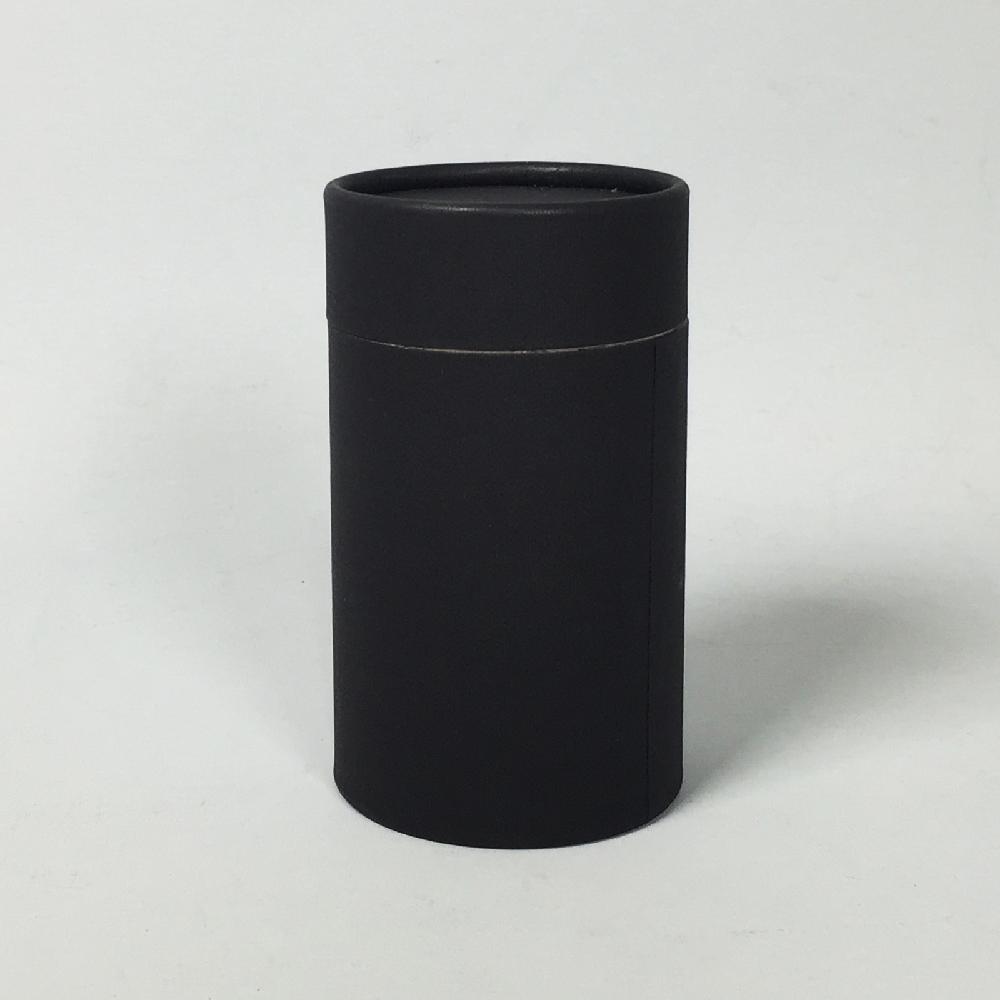Paper tube 65-S(Black)_Cosmetic Candy Pharmaceutical Packing Box Cylinder Gift Box Wrapping Supplies