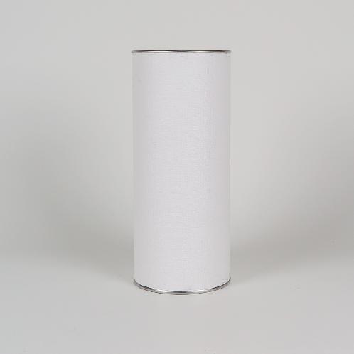 Tin-cap paper tube 83x200(White)_Tea Coffee Apparel Packing Box Cylinder Gift Box Wrapping Supplies