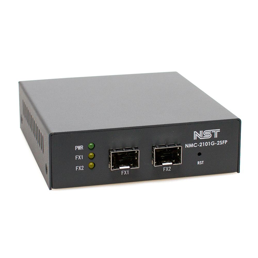 NMC-2101 converts from UTP to optic signal and connect remote networks