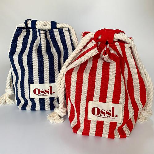 [Ossl] Ossl Handmade Candy Cane Pouch Bag | 파우치, 핸드메이드파우치, 옥스퍼드 캔버스 파우치, 미니백, 핸드백, handbag, ossl