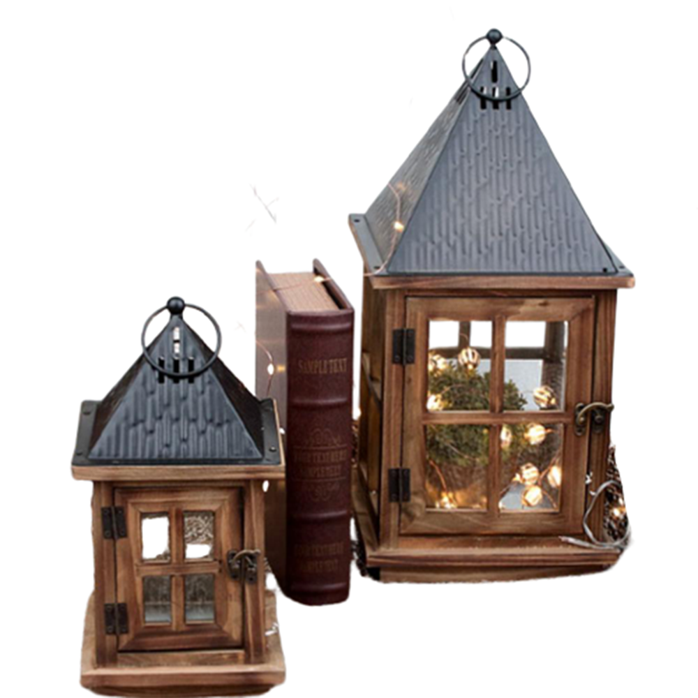 Antique Candle House 2P Set