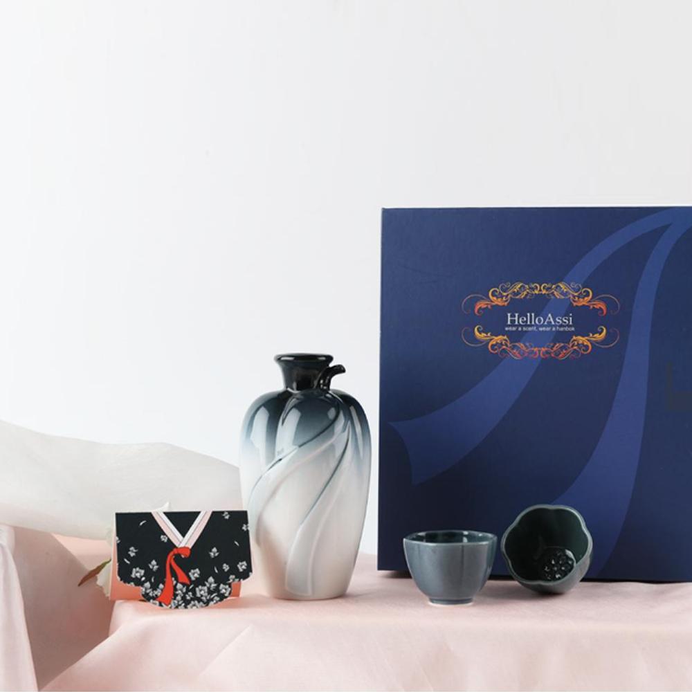 HELLOASSI Satto pottery wine vase