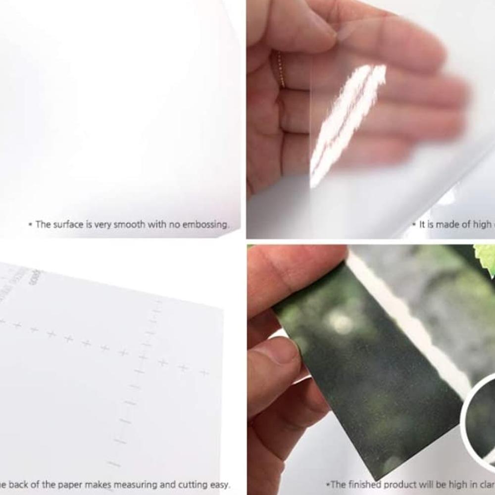 ANYSHEET Laminating Film A4 (100ct) for documents, Photos, Books, Clear Coating Matte