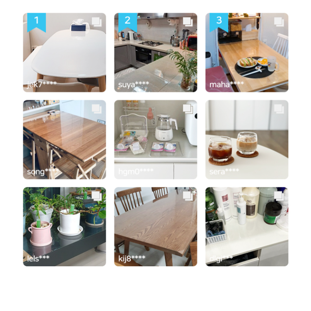 QUECHUNG clear matt instead of glass for table and desk (40cmx210cm)