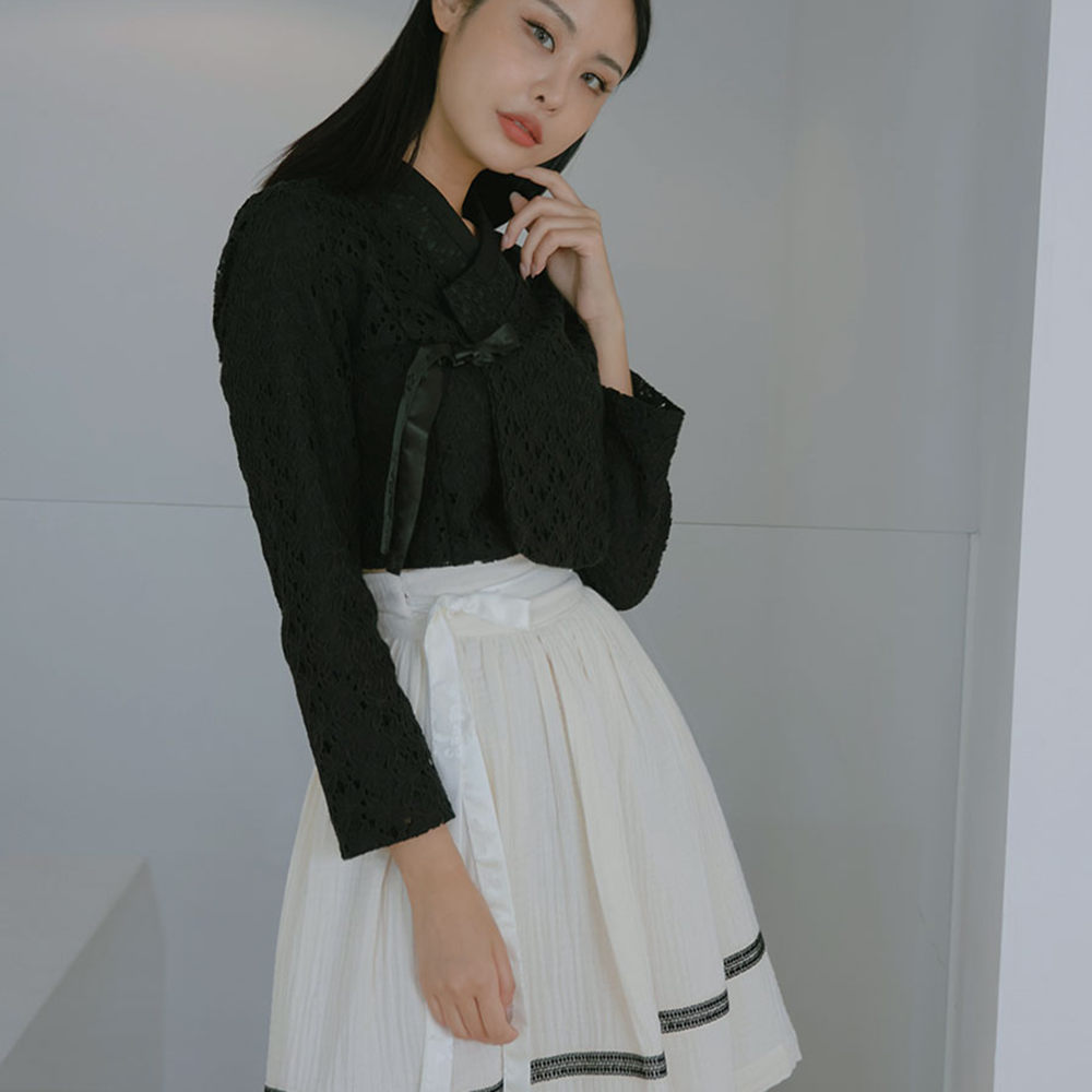 Korean traditional skirt (white)
