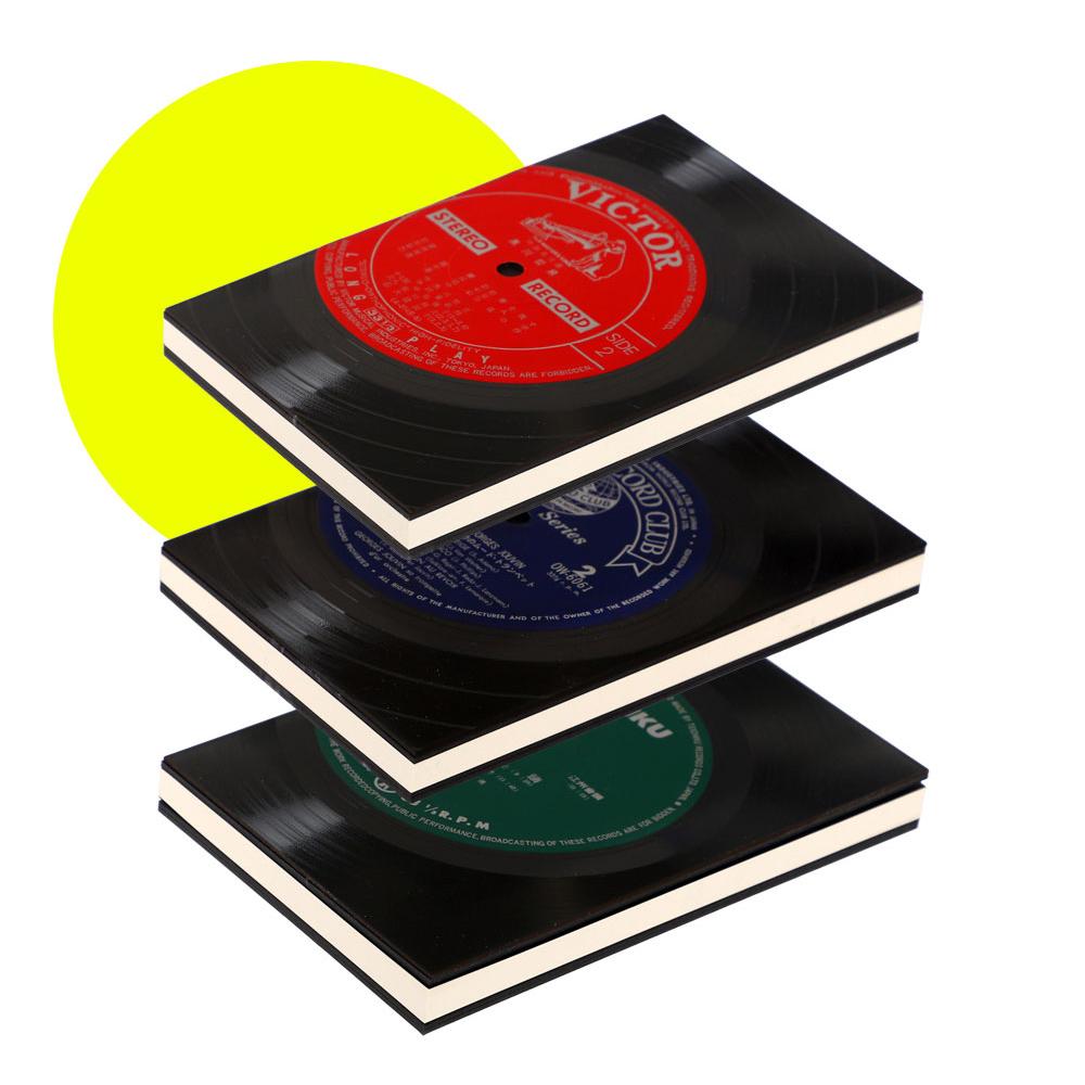 Up-cycling LP Vinyl Record Notebook
