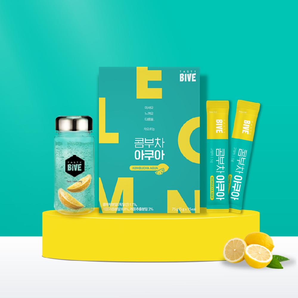 Kombucha Aqua, Healthy Drink with Low Calories