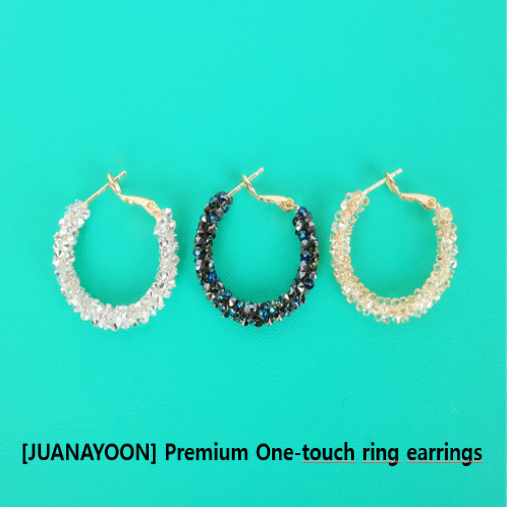 [JUANAYOON] Premium One-touch ring earrings