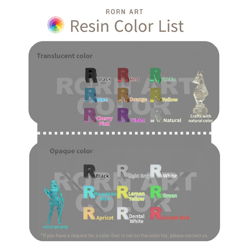 Non-toxic Rorn Art Professional No Odor UV Resin for 3D Printer (2 colors)