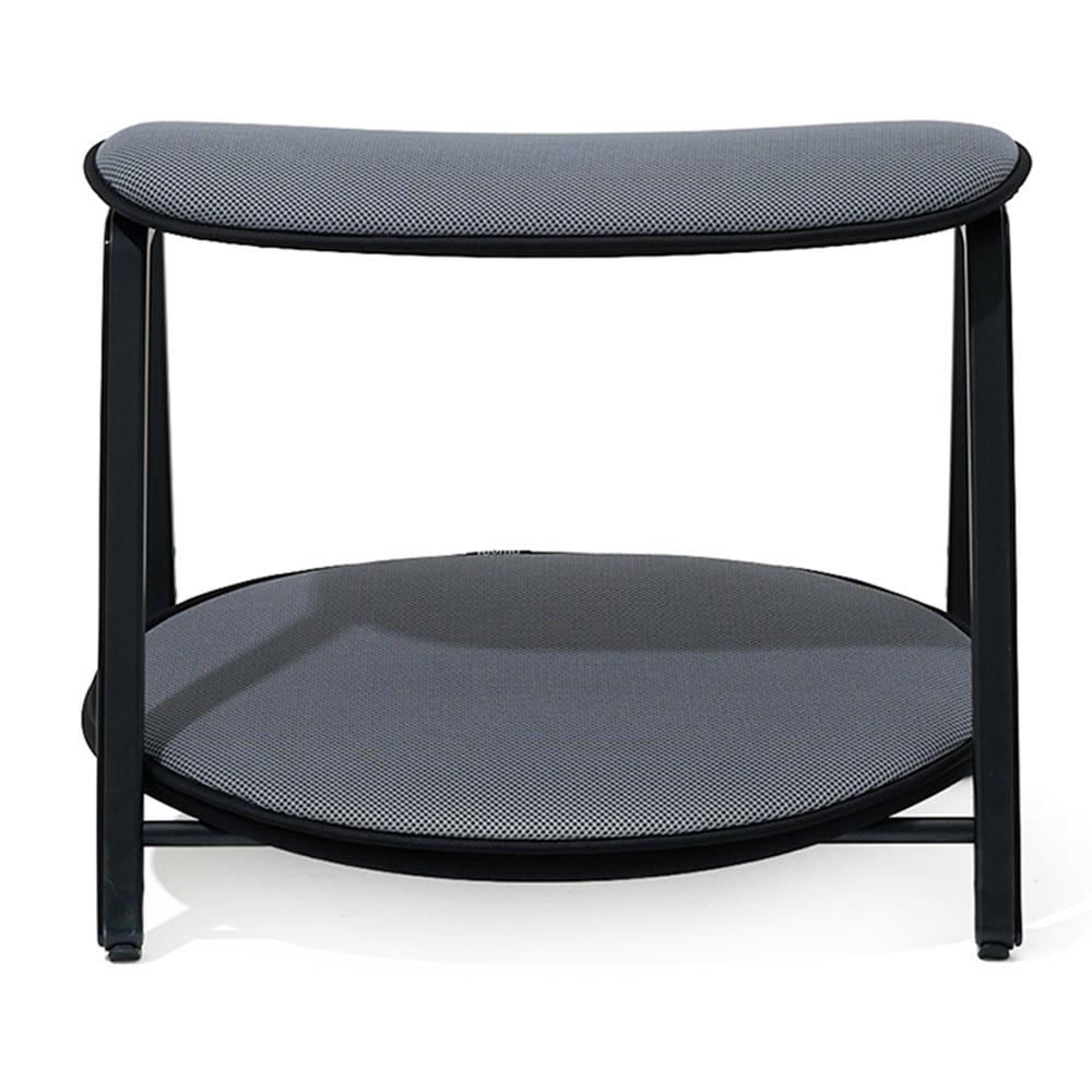 Footstool(Velvet Light Gray, Velvet Blue, Mesh Gray)