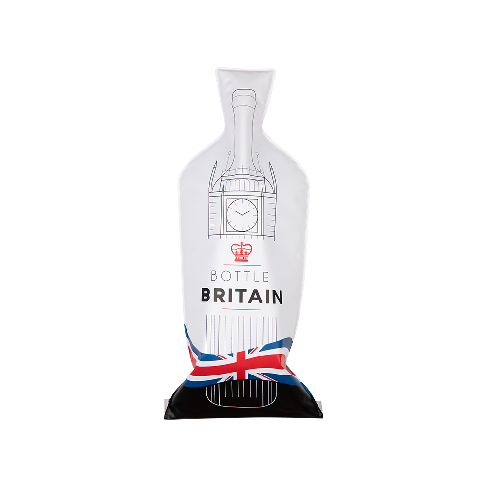 Bottle Britain (1set 3pcs) | Reusable Wine Travel Protector Sleeves for Glass Bottles
