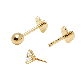 detail image1 GOLD CZ 4PRONG HEAD / HEART INTERNAL THREAD BODY PIERCING & EARRING
