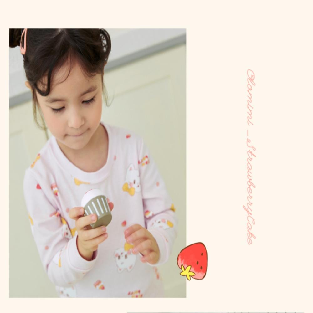 kids wear 30S 3/4 length modal <Strawberry Cake>