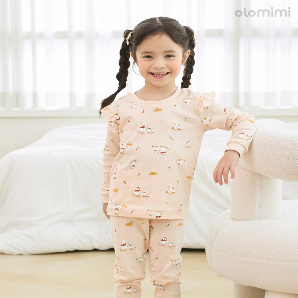 kids wear 30S 3/4 length modal <Flora>