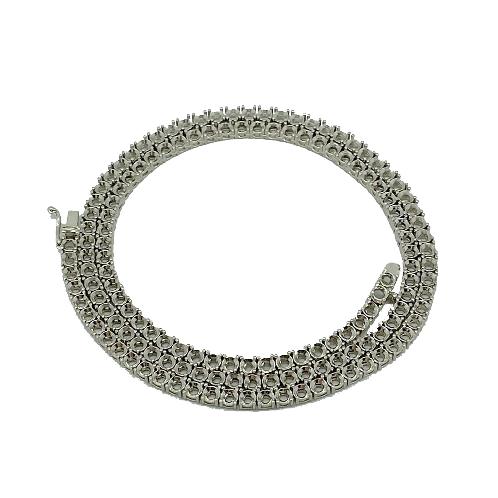 18K GOLD  TENNIS MOUNTING BRACELET