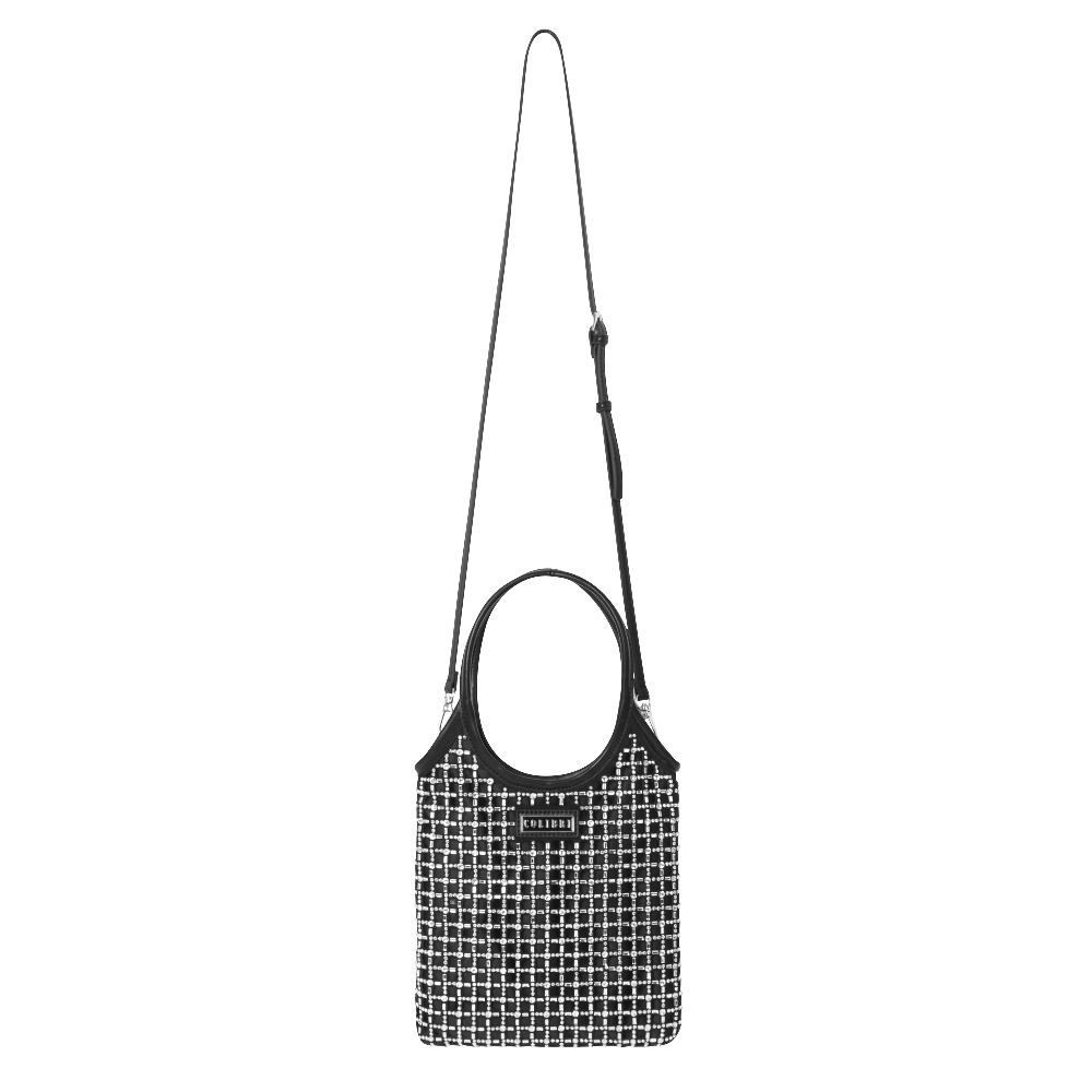 SUADE BEADED SHOPPER BAG